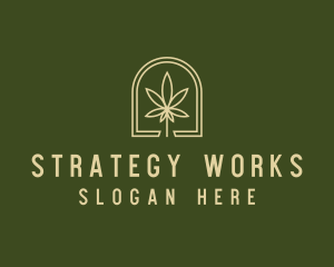 Marijuana Leaf Dispensary logo design