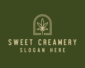 Marijuana Leaf Dispensary logo design