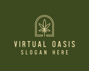 Marijuana Leaf Dispensary logo design