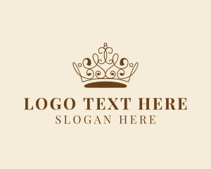 Pageant Queen Crown Jeweler logo design