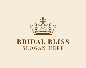 Bride - Pageant Queen Crown Jeweler logo design