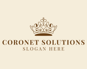 Coronet - Pageant Queen Crown Jeweler logo design