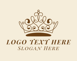 Glam - Pageant Queen Crown Jeweler logo design