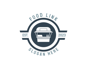 Food Cart Market Trolley logo design