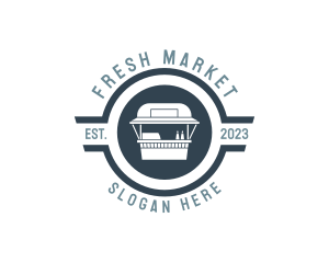 Stall - Food Cart Market Trolley logo design