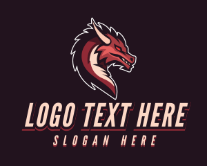 Mythical - Demon Dragon Gaming logo design