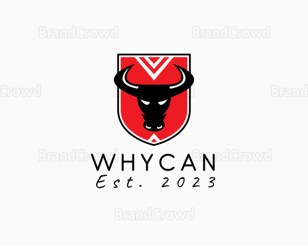 Bull Fight Shield Logo