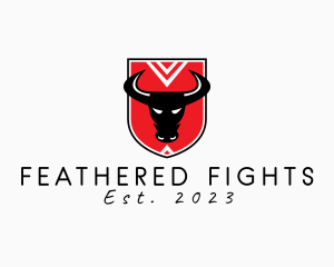 Bull Fight Shield logo design