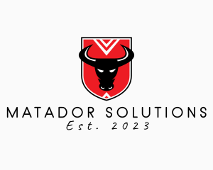 Bull Fight Shield logo design