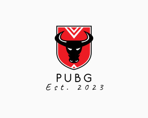 Meat - Bull Fight Shield logo design