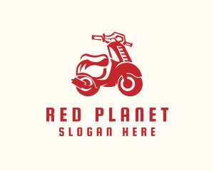 Scooter Motorbike Rider logo design