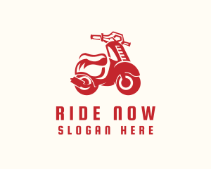 Scooter Motorbike Rider logo design