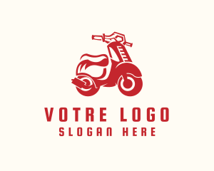 Rider - Scooter Motorbike Rider logo design