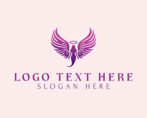 Angelic - Spiritual Holy Angel logo design