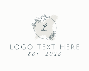 Leaf - Watercolor Flower Leaf Cosmetics logo design