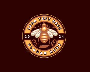 Map - Bee Tennessee Apiary logo design