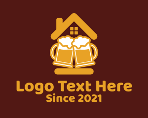 Happy Hour - Pub Beer House logo design