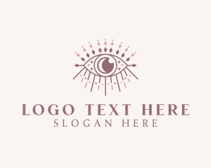 Fortune Telling - Mystical Tarot Eye logo design