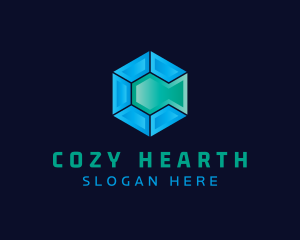 Hexagon Business Letter C   logo design