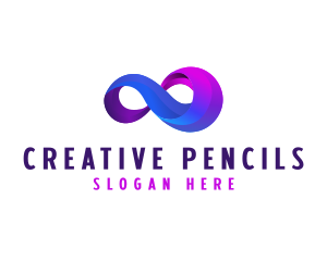 Gradient Infinity Loop logo design