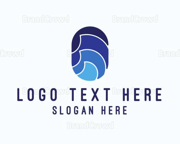 Ocean Waves Surf Logo