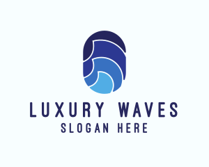 Ocean Waves Surf  logo design