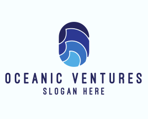 Ocean Waves Surf  logo design