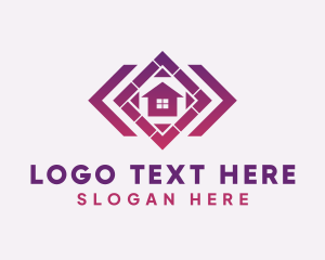 Construction - House Tile Flooring logo design