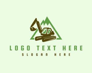 Lifter - Quarry Digging Excavator logo design