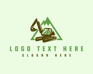 Machinery - Quarry Digging Excavator logo design