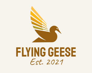 Geese - Farm Duck Animal logo design