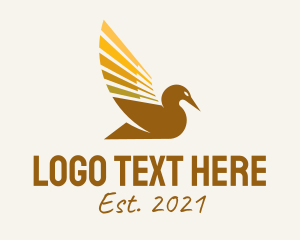 Pond - Farm Duck Animal logo design