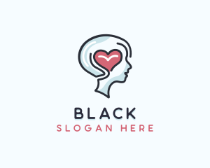 Heart - Mental Health Psychiatry Counseling logo design