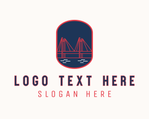 Architecture - Industrial Bridge Structure logo design