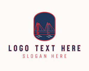 Travel - Industrial Bridge Structure logo design
