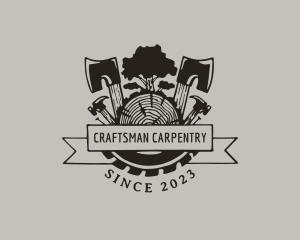 Carpenter - Carpenter Tools Forest logo design