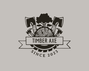 Carpenter Tools Forest logo design