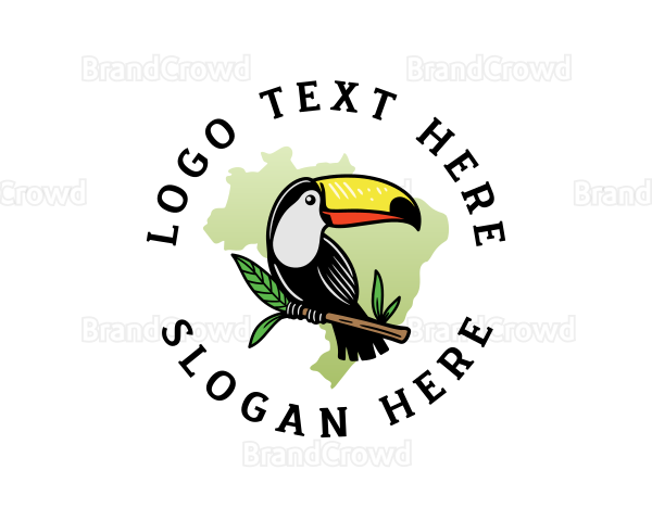 Brazil Toucan Bird Logo