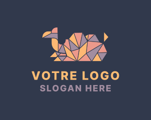 Geometric Camel Mosaic Logo