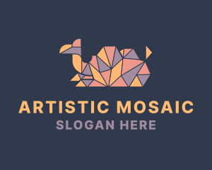 Mosaic - Geometric Camel Mosaic logo design