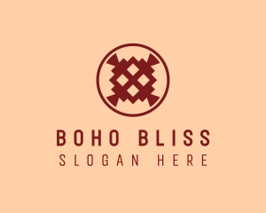 Boho Tribal Pattern logo design
