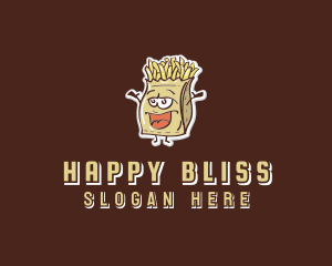 Happy French Fries logo design