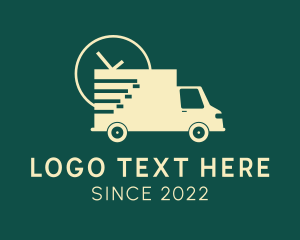 Dump Truck - Express Delivery Truck logo design