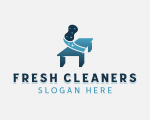 Cleaner Sponge Disinfection logo design