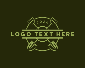 Shovel - Shovel Landscaping Tool logo design