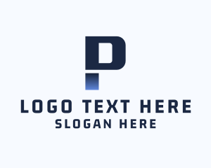 Letter P - Modern Technology Letter P logo design