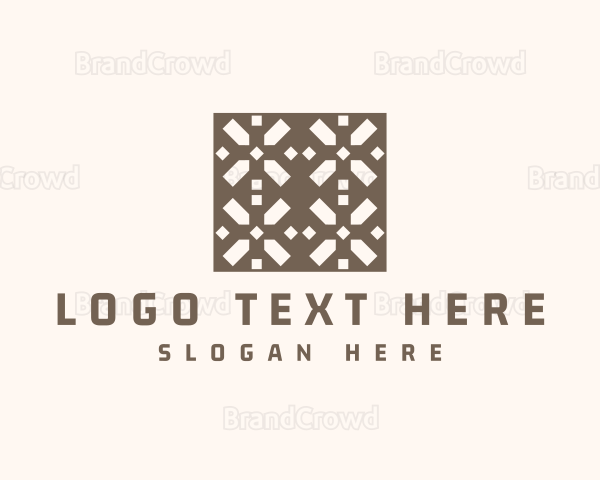 Tile Flooring Pattern Logo