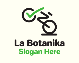 Check Bicycle Line Art Logo