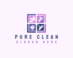 Clean Housekeeping Sanitation logo design