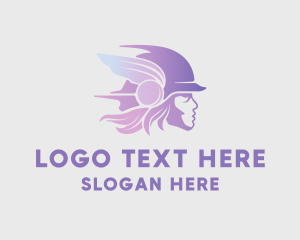 Helmet - Fast Hermes Logistic logo design